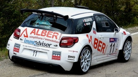 La DS3 de Delarche porte les couleurs et le logo de Ma gestion Locative