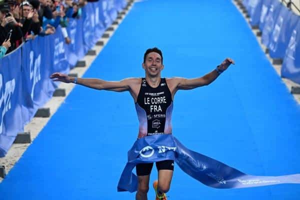 Pierre Le Corre, champion du monde de triathlon longue distance